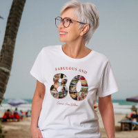 80th Birthday Photo Collage Elegant and Timeless