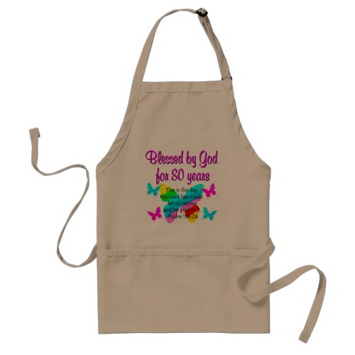 80TH BIRTHDAY PRAYER ADULT APRON