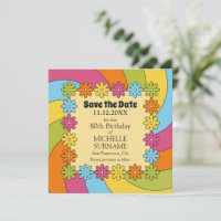 80th Birthday Retro 60s Music Groovy Party