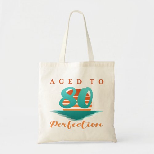 80th Birthday Retro Tote Bag