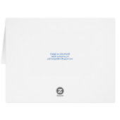 80th Birthday Rose Card (Back Horizontal)