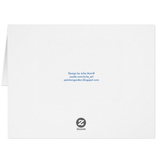 80th Birthday Rose Card (Back Horizontal)