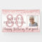 80th Birthday Rose Gold Glitter Lights Photo