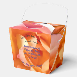80th birthday rose photo humor text party favor boxes