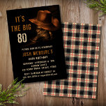 80th Birthday Rustic Cowboy Country Hat Boots Invitation<br><div class="desc">80th Birthday Rustic Cowboy Country Western Hat Boots Invitation Invite Downloadable Instant Digital Download features a pair of leather cowboy boots with hat and your personalized 80th birthday party invitation information below. Designed by Evco Studio www.zazzle.com/store/evcostudio</div>
