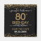 80th Birthday Save the Date Magnet