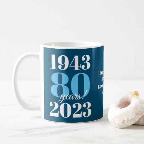 80th Birthday Special Date Coffee Mug
