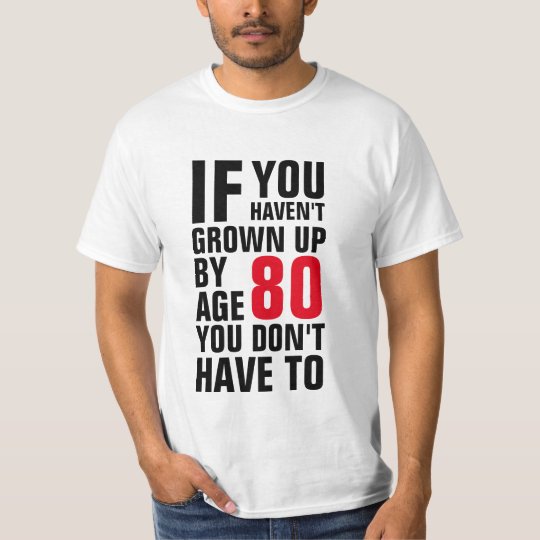 80th Birthday T Shirt 9037