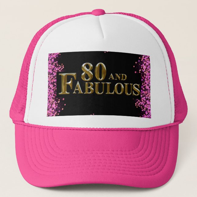 80th Birthday  Trucker Hat (Front)