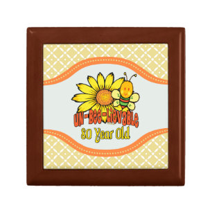 80th Birthday - Unbelievable at 80 Years Old Keepsake Box