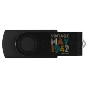80th Birthday Vintage 1942 Limited Edition Flash Drive
