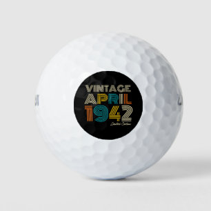 80th Birthday Vintage April 1942 Golf Balls