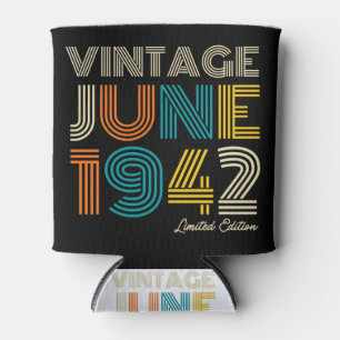 80th Birthday Vintage June 1942 Limited Edition Can Cooler