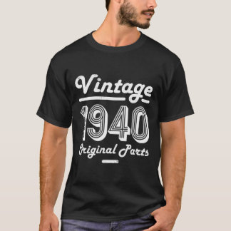 80Th Birthday Vintage Men Age 80 Year Old Gifts Fo T-Shirt