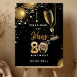 80th Birthday Welcome Sign Printable Modern Black<br><div class="desc">80th Birthday Welcome Sign Printable Modern Black and Gold Design Editable Poster Digital Download for Party, 80th Birthday Sign, 80th Birthday Poster, Happy 80th Birthday Sign, 80th Birthday Welcome Sign, 80th Birthday Banner, 80th Birthday Welcome Banner, 80th Birthday Decorations, Welcome to 80th Foam Board, Welcome 80 Green Sign, Birthday Sign...</div>