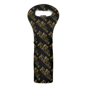 80th Birthday  Wine Bag