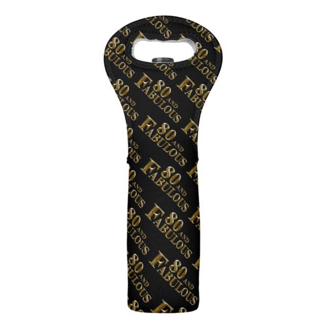 80th Birthday  Wine Bag (Front)