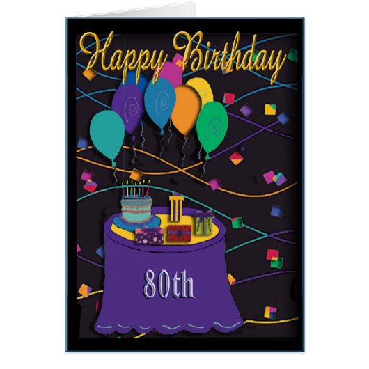 80th cards (Front)