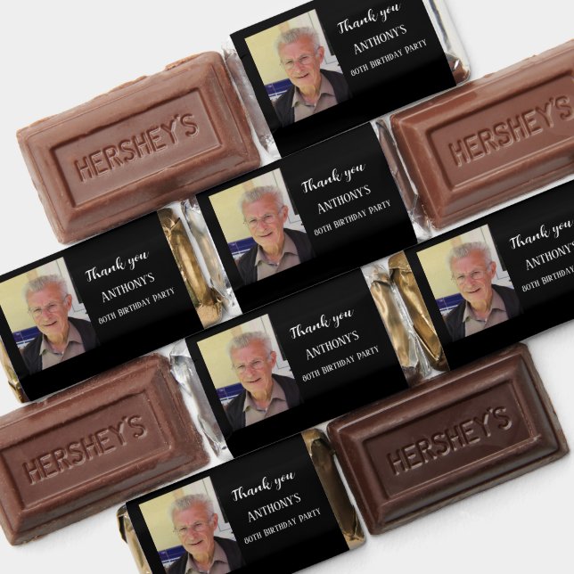 80th Eighty Elegant Birthday Party Hershey's Miniatures (Assorted)