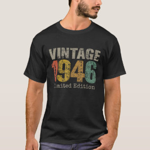 80th Funny 80 Year Old Present Birthday Retro Gift T-Shirt