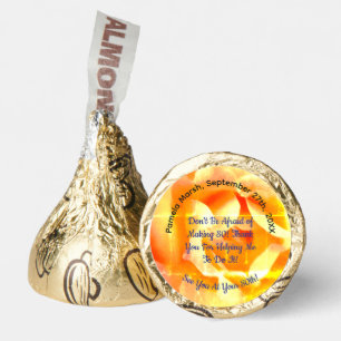 80th golden rose photo humor text party hershey®'s kisses®