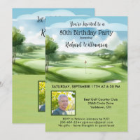 80th Men's Birthday Party Photo Golf