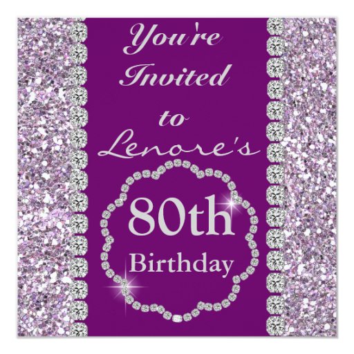 Bling Party Invitations 2