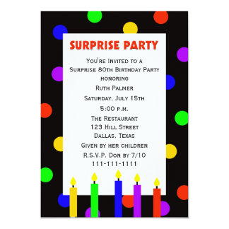 surprise birthday party invite