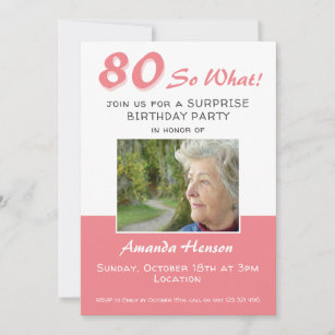 Funny 80th Birthday Invitations | Zazzle