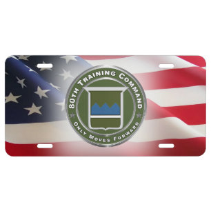 80th Training Command License Plate