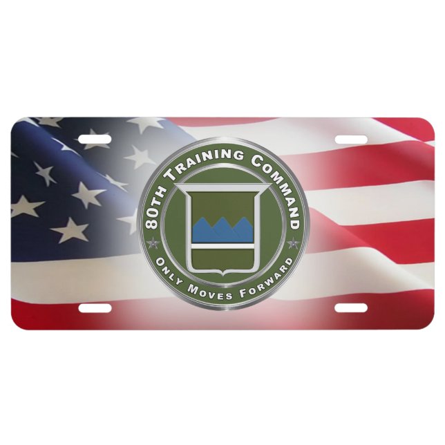 80th Training Command  License Plate (Front)