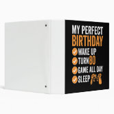 Personalised 80th Birthday Photo Album 3 Ring Binder