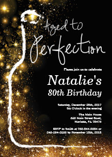 Aged To Perfection Invitations Zazzle