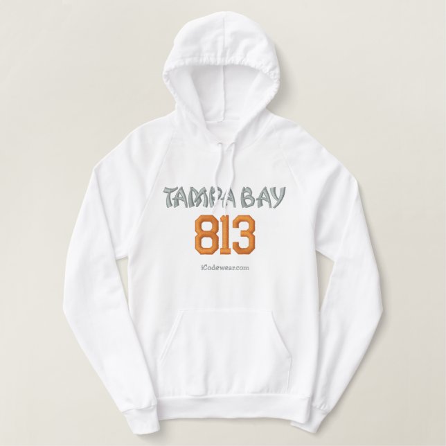 813 Tampa Bay Embroidered Hoodie (Design Front)
