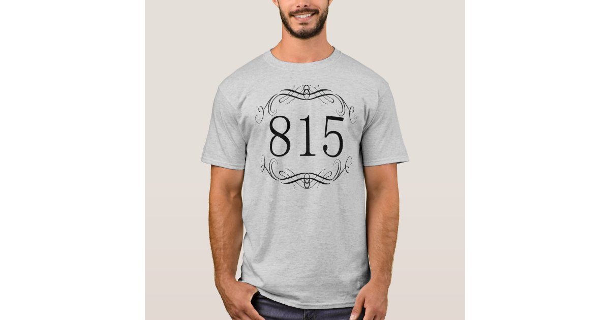 815 Area Code T-Shirt | Zazzle