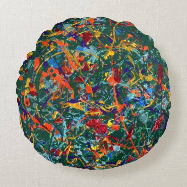 #818 Transmogrification Round Pillow (Front)