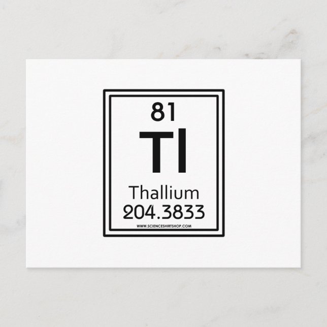 81 Thallium Postcard (Front)