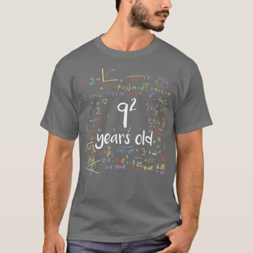 81 Year Old Birthday Math 9 Square  Copy  T_Shirt