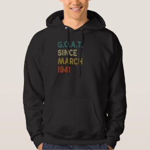 81st Birthday 81 Years Old Goat Since March 1941 Hoodie