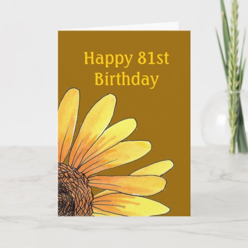 81st Birthday Card