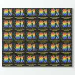 [ Thumbnail: 81st Birthday: Colorful Music Symbols, Rainbow 81 Wrapping Paper ]