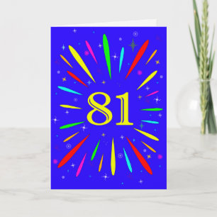81st Birthday Explosion Card