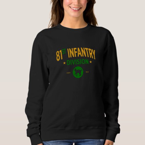 81st Infantry Division _ US Military Women Sweatshirt