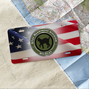 81st Readiness Division License Plate