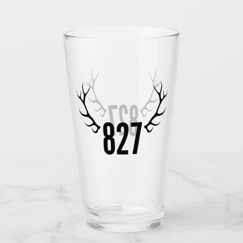 827 Elks Horns Glass