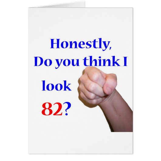 82 Do I Look 82? Cards (Front)
