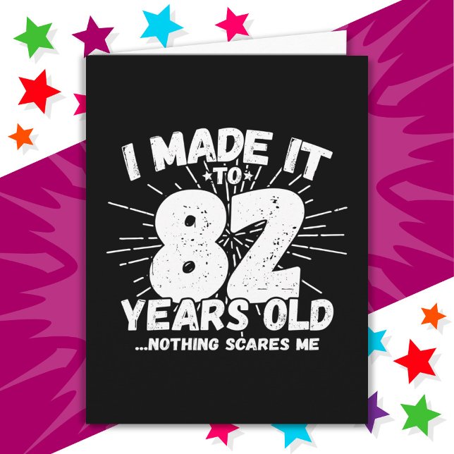 82 Year Old Sarcastic Meme Funny 82nd Birthday Card (Creator Uploaded)