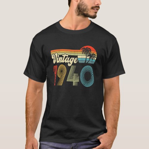 82 Year Old  Vintage 1940  82nd Bday T_Shirt