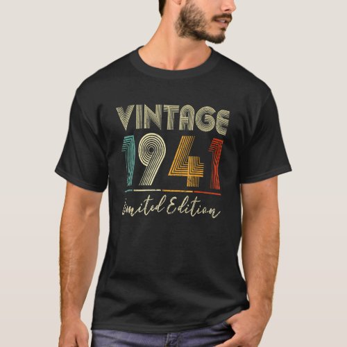 82 Year Old  Vintage 1941  82nd Bday T_Shirt