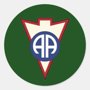 82d Airborne Division Recondo pocket patch 2 Classic Round Sticker